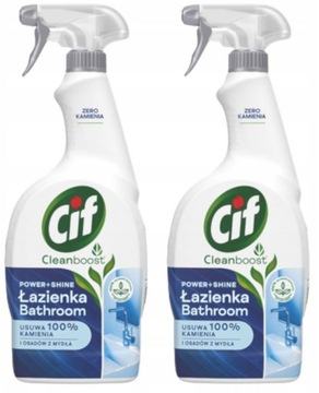 CIF POWER + SHINE SPRAY Do czyszczenia łazienki usuwa kamień i osad 750 ml