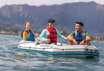 Понтон MARINER на 4 человека, гребной насос INTEX 68376