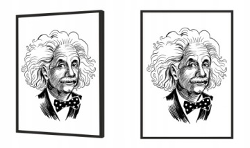 КАРТИНА-ПЛАКАТ В РАМКЕ 33х43 см Эйнштейн P1401