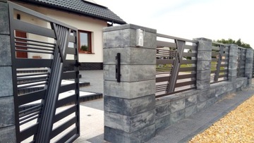 панельный забор, металлический забор, пролет Гобе