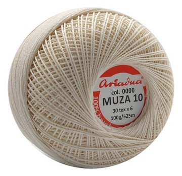 Kordonek muza 10 kolor 000 / ecru