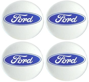 FORD 50mm EMBLEMATY NAKLEJKI NA KOLPAKI ALU FELGI