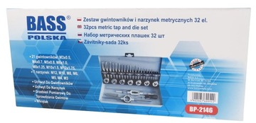 НАБОР МАТРИЦ, МЕТЧИКОВ, КАЛИБРОВОЧНЫХ МАТРИЦ, 32 ЭЛЕМЕНТА