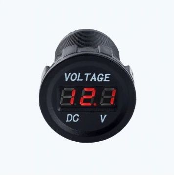 WOLTOMIERZ MIERNIK NAPIĘCIA CYFROWY LED 12V 24V