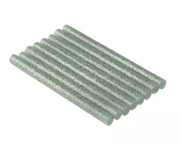 Wkład klejowy srebrny brokat do pistoletu 8 szt. 8 mm x 100 mm