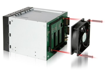 ICY DOCK FatCage MB155SP-B 5-disk EZ-Tray 3.5 Hot-Swap Backplane