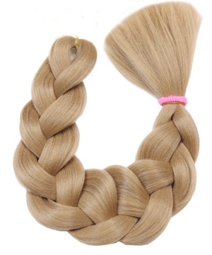 Włosy Syntetyczne na Warkoczyki PROSTE ciemny blond #18