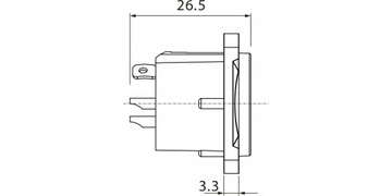 ROXTONE RX3MD-NT РАЗЪЕМ XLR ДЛЯ ПЛАТЫ, ПАПА