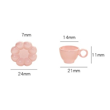 Miniaturowy dla lalek Tea Cup Dekoracja