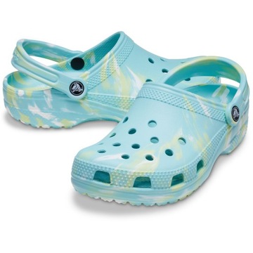 ЖЕНСКИЕ ТАПОЧКИ CROCS САБО ДЛЯ БАССЕЙНА ИЗ МРАМОРНОЙ ПЕНЫ