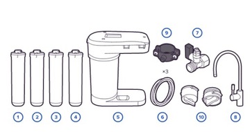 ФИЛЬТР ДЛЯ ВОДЫ АКВАФОР ОБРАТНОГО ОСМОСА РО-101С
