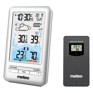Stacja Pogody z DCF Meteo SP97 pogodynka + czujnik