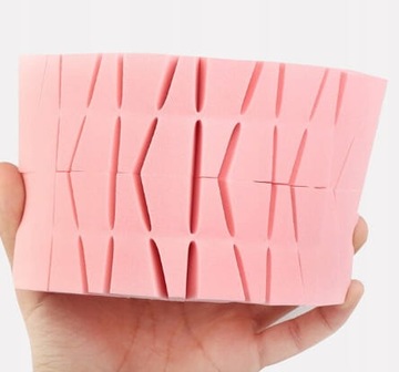 Jednorazowe gąbki do makijażu - 24 sztuki | RÓŻOWY