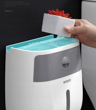 Двойная полка для туалетной бумаги Ecoco.