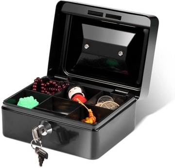 МЕТАЛЛИЧЕСКАЯ КАССЕТА ДЛЯ ДЕНЕГ XXL Копилка МОНЕТЫ СЕЙФ КЛЮЧИ КЛЮЧ ВОЛОСЫ