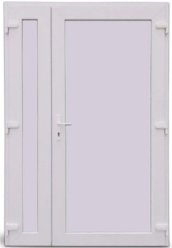 DRZWI ZEWNĘTRZNE PCV DWUSKRZYDŁOWE NA WYMIAR