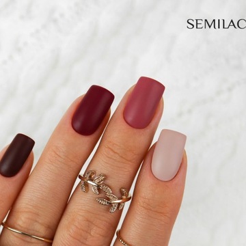 SEMILAC 400 Ржаво-красный УФ-светодиодный гибридный лак 7 мл