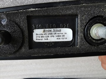 SKODA SUPERB II KOMBI STŘEŠNÍ NOSIČ STŘEŠNÍ ČERNÉ 3T9