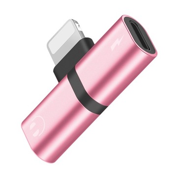 ROZDZIELACZ AUDIO ŁADOWANIE ADAPTER DO IPHONE IPAD LIGHTNING SŁUCHAWKI 2w1
