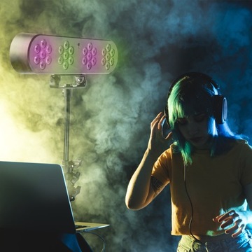 Мобильный светодиодный световой эффект PAR RGB, пульт дистанционного управления