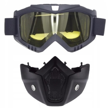 МОТОЦИКЛОВЫЕ ОЧКИ КРЕСТОВЫЕ ЭНДУРО ОЧКИ МАСКА КВАДРОЦИКЛ ГОКАРТ ПЕЙНТБОЛ 2в1 ВЕЛОСИПЕД