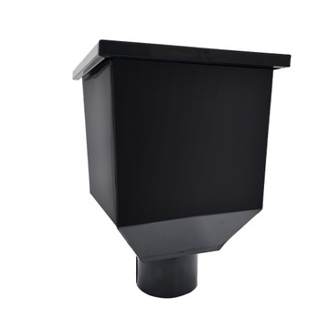 KOSZ ZLEWOWY STALOWY CZARNY 9005 - Fi 90 mm