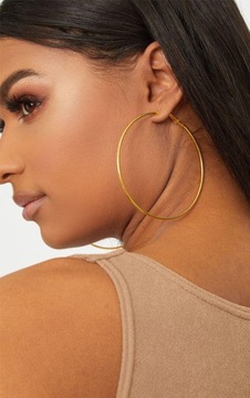 C3C111 ZŁOTE KOLCZYKI KOŁA PRETTYLITTLETHING
