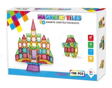 МАГНИТНЫЕ БЛОКИ MAGNETIC 106 шт. Обучающие панели