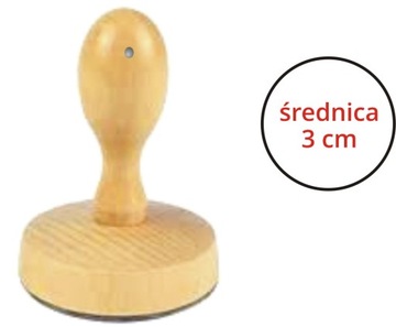 SAM GRYF PIECZĄTKA RĘCZNA LOGO STEMPEL GRAFIKA ŚR 3 CM