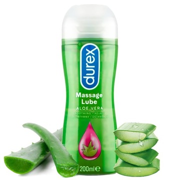 DUREX PLAY 2in1 Гель для интимной гигиены АЛОЭ ВЕРА 200 мл МАССАЖ