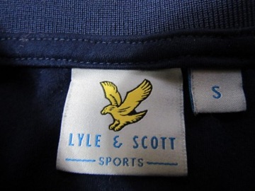 Lyle & Scott Vintage ORYGINAL GRANATOWE POLO S