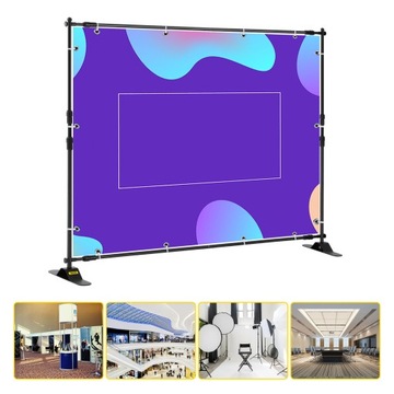 Фон баннерный стенд Выставочный инструмент 240х240 см