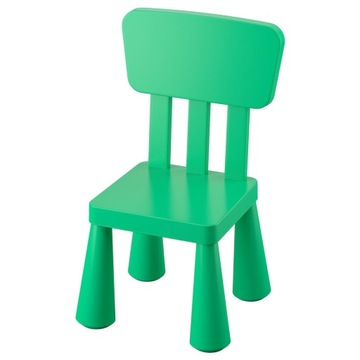 KRZESŁO DZIECIĘCE ZIELONE MAMMUT IKEA