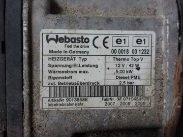 VW AUDI SKODA SEAT WEBASTO 3C0815065H