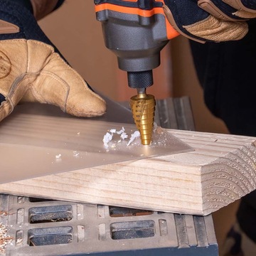 СТУПЕНЧАТОЕ КОНИЧЕСКОЕ СВЕРЛО ДЛЯ СВЕРЛИЛЬНОГО СТАНКА 4 - 32 мм