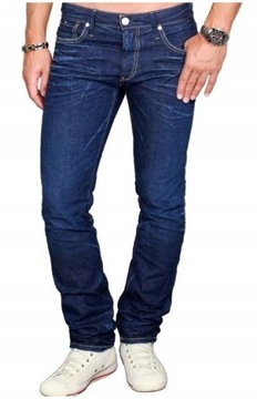 Jack Jones Niebieskie Jeansy Męskie Slim Fit Zwężane 30/30