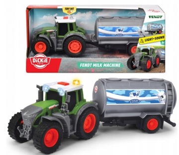 Ciągnik z przyczepą na mleko FENDT Dickie Toys
