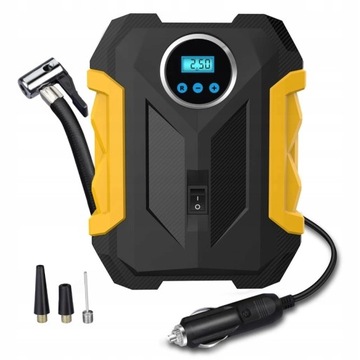 KOMPRESOR SAMOCHODOWY Pompka Sprężarka 12V LED LCD