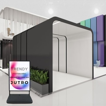 Односторонний черный рекламный стенд на водной основе A1