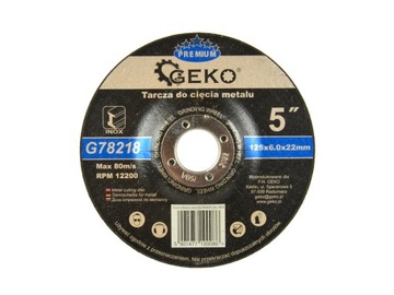 Tarcza do szlifowania metalu 125x6 Inox