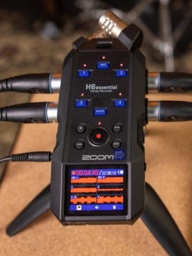 Zoom H6e H6essential 6-дорожечный 32-битный ЦИФРОВОЙ USB-аудиорекордер