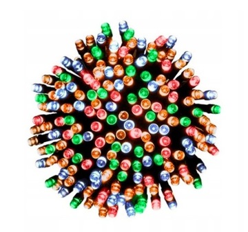 Рождественские елочные гирлянды 500 светодиодов РАЗНОЦВЕТНЫЕ 38м IP44 ПРОГРАММАТОР 8 ФУНКЦИЙ