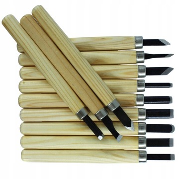 НАБОР ДОЛОТО ДЛЯ РЕЗЬБЫ МОДЕЛИРОВАНИЯ ИЗ 12 ШТ.