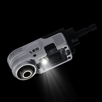 DEWALT NASADKA KĄTOWA DO WKRĘTARKI UCHWYT NA BITY HEX 1/4 LED USB DTLRA