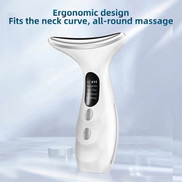 Устройство для ухода за шеей EMS, светодиодный аппарат для подтяжки лица, подтягивающий массажер для лица
