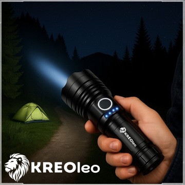 Сильный тактический светодиодный фонарик