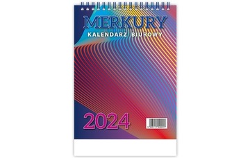 KALENDARZ BIUROWY MERKURY H5 2024 TELEGRAPH pionowy