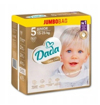 Подгузники Dada Extra Care размер 5 15-25 кг 68 шт.