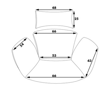 ПОДУШКА ДЛЯ ПОДВЕСНОГО САДОВОГО СТУЛА, COCOON SWING