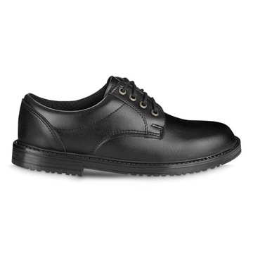 Buty Skórzane Czarne Męskie Wygodne Półbuty 41
